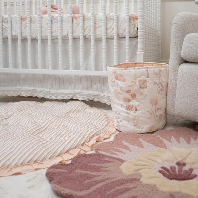 Off-White Lace Scallop Crib Skirt, White - Crib Skirts - 5