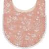 Violet Floral Cotton Baby Bib Set (3 Pack), Pink - Bibs - 4