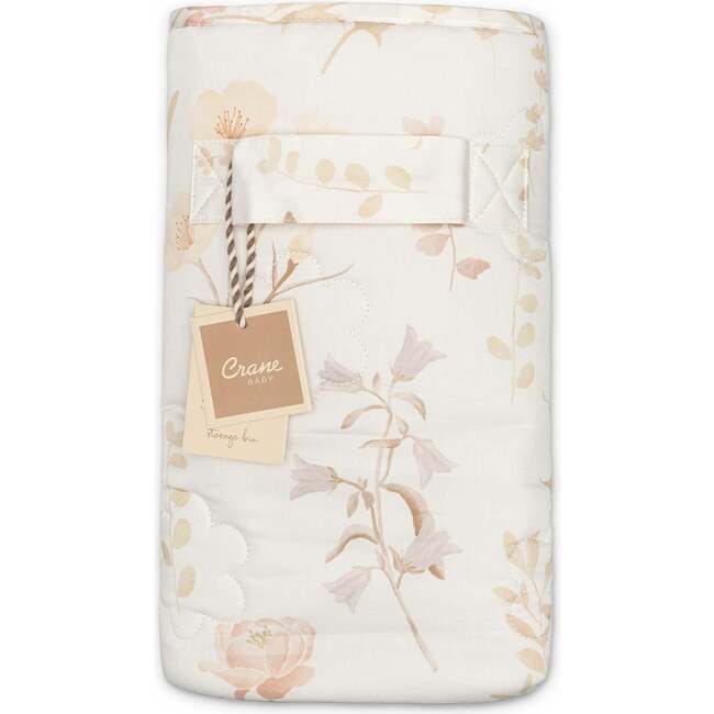 Violet Quilted Nursery Storage Bin, Beige - Storage Baskets - 6