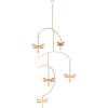 Dragonfly Brass Nursery Ceiling Hanging Decor, Gold - Mobiles - 1 - thumbnail