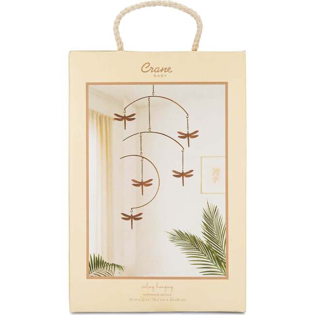 Dragonfly Brass Nursery Ceiling Hanging Decor, Gold - Mobiles - 6