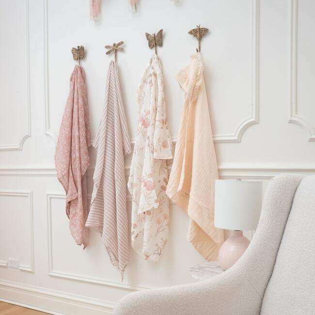 Dragonfly Antique Gold Wall Hook Set, Gold - Wall Décor - 5