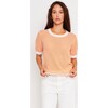 Cora Top, Coral Ivory - Sweaters - 1 - thumbnail