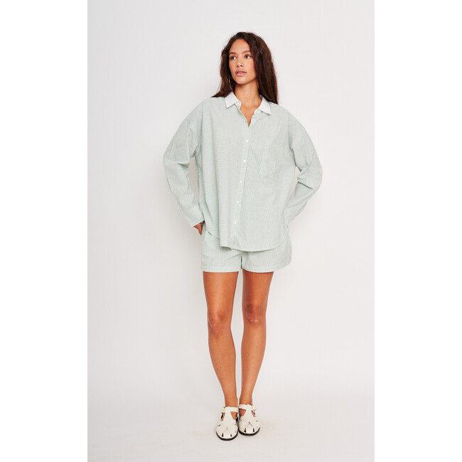 Matera Top, Mint Stripe