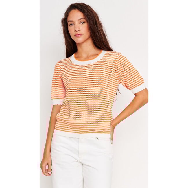 Cora Top, Coral Ivory
