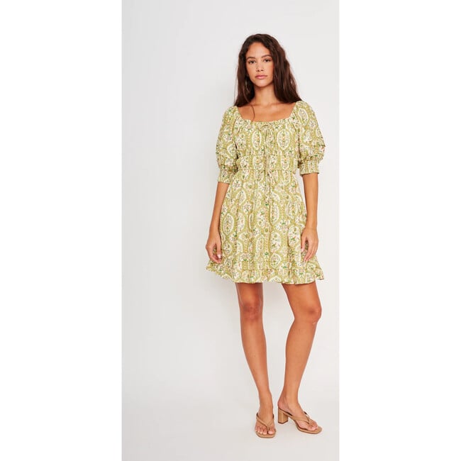 Yasmin Dress , Basil Mosaic