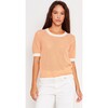 Cora Top, Coral Ivory - Sweaters - 4