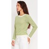 Cori Top, Mint Ivory - Sweaters - 5 - thumbnail
