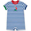 Stripe Knit Shortall With Sailboat - Rompers - 1 - thumbnail