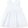 White Pique Flower Dress - Dresses - 1 - thumbnail