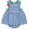 Stripe Knit Romper With Tulip - Rompers - 1 - thumbnail