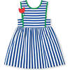 Stripe Knit Dress With Tulip - Dresses - 1 - thumbnail