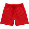 Red French Terry Pull-On Short - Shorts - 1 - thumbnail