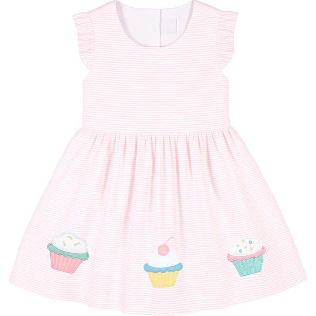 Seersucker Dress with Cupcakes