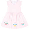 Seersucker Dress with Cupcakes - Dresses - 1 - thumbnail