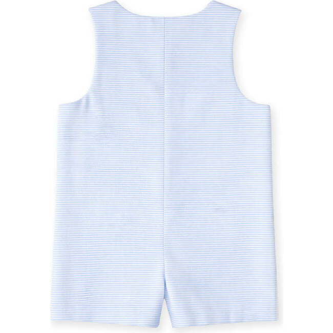 Seersucker Shortall With Present Puppy