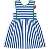 Stripe Knit Dress With Tulip - Dresses - 4