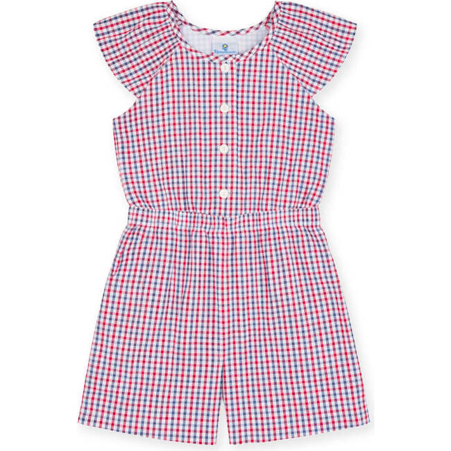 Plaid Seersucker Romper