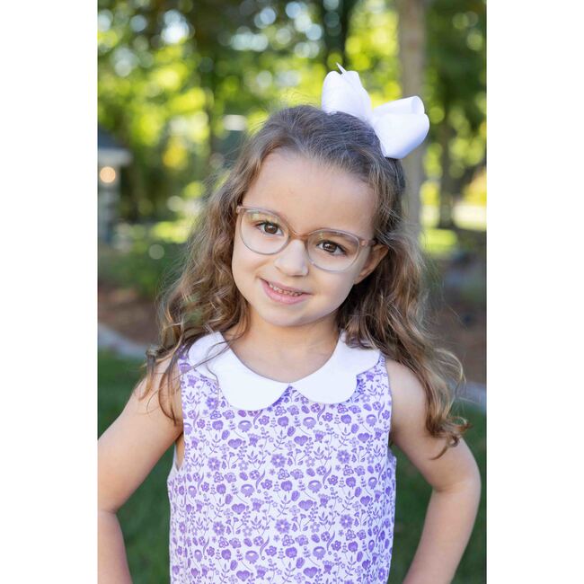 Printed Pique Dress with Flowers - Dresses - 3