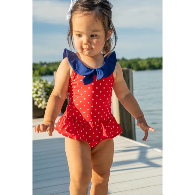 Polka Dot Sailor Swimsuit