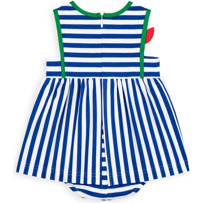 Stripe Knit Romper With Tulip - Rompers - 5