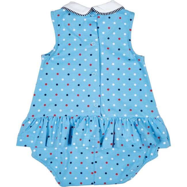 Printed Knit Romper With Flowers - Rompers - 5