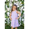Printed Pique Dress with Flowers - Dresses - 4