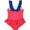 Polka Dot Sailor Swimsuit - One Pieces - 3