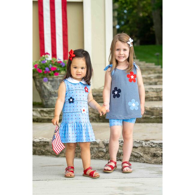 Printed Knit Dress With Flowers - Dresses - 3