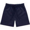 Navy French Terry Pull-On Short - Shorts - 1 - thumbnail