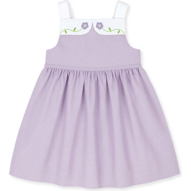 Pincord Dress with Flowers