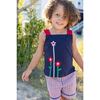 Knit Top With Ric Rac, Flowers & Star - Mixed Apparel Set - 2