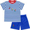 Knit Short Set With Sailboats - Mixed Apparel Set - 1 - thumbnail