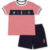 Knit Short Set With Nautical Appliqué - Mixed Apparel Set - 1 - thumbnail