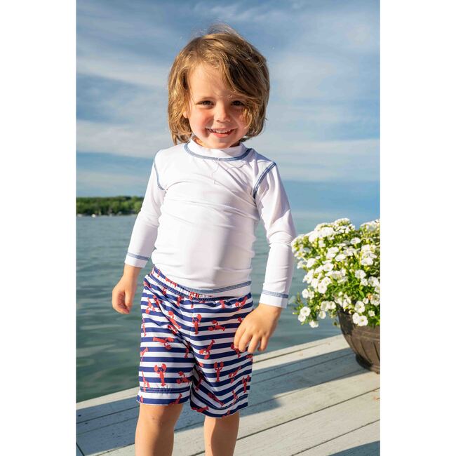 Lobster Print Swim Trunk