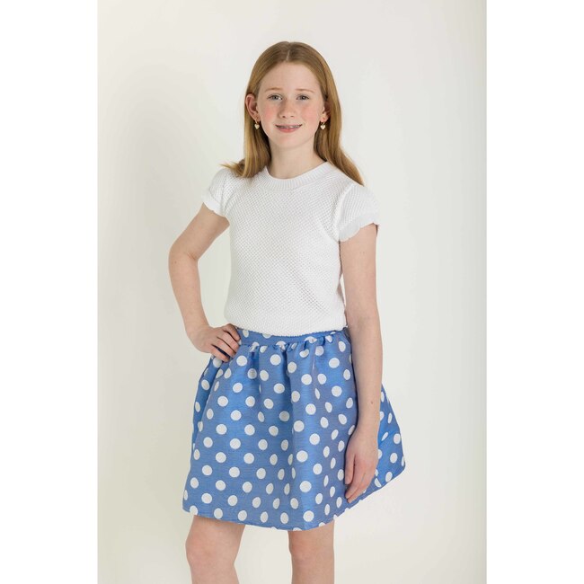 Ottoman Stripe Dot Skirt