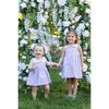 Pincord Dress with Flowers - Dresses - 2