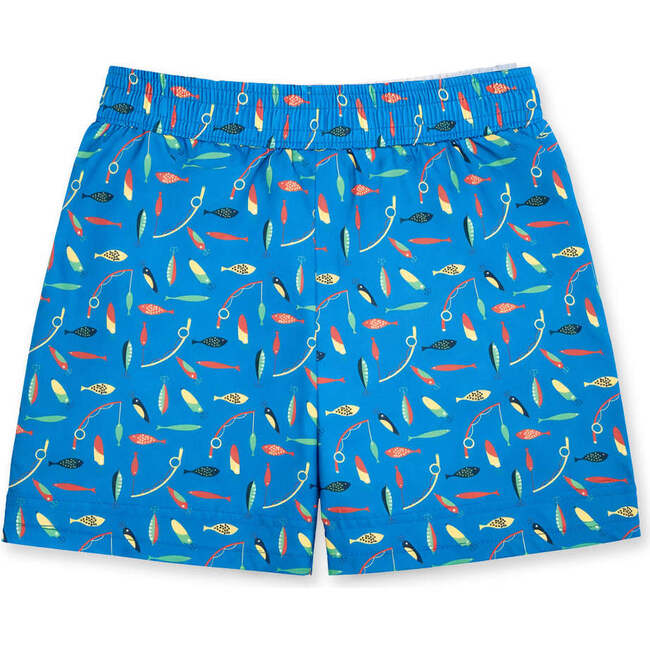 Fishing Lure Print Swim Trunk