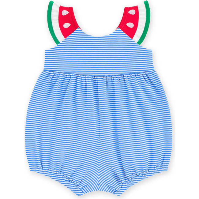 Baby Seersucker Swimsuit With Watermelon
