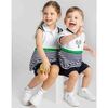 Boy Knit Short Set with Tennis Rackets - Mixed Apparel Set - 2
