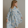 Long Sleeve Aoki Dress, Blue Toile - Dresses - 1 - thumbnail