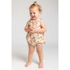 Fruit Print Romper with Neck Ruffle - Rompers - 3 - thumbnail