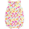 Fruit Print Romper with Neck Ruffle - Rompers - 4 - thumbnail