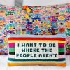 Where the People Aren't Needlepoint Pillow - Decorative Pillows - 2