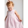 Pink Stripe Dress & Bloomer with Flowers - Dresses - 4