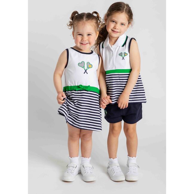 Knit Short Set with Tennis Rackets - Mixed Apparel Set - 6