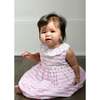 Pink Stripe Dress & Bloomer with Flowers - Dresses - 5