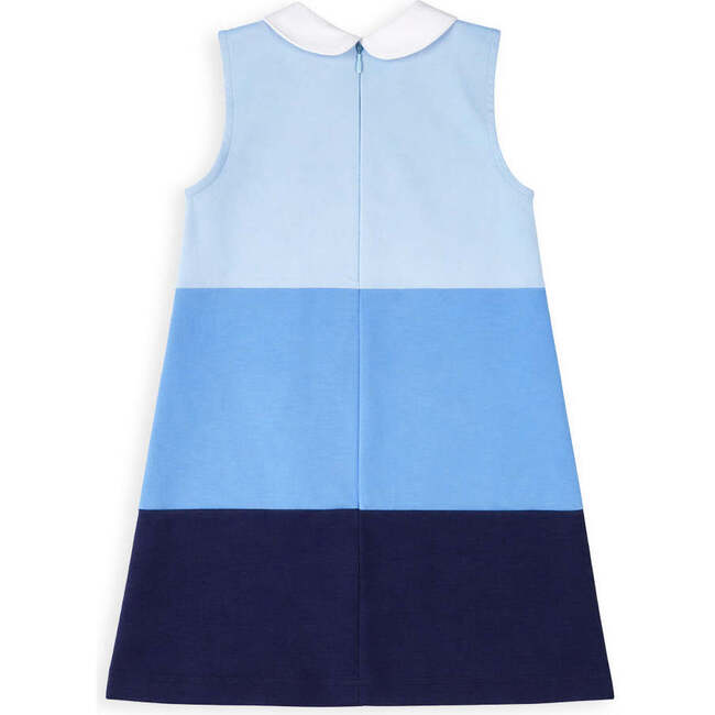 Colorblock Knit Dress With Flower - Dresses - 5