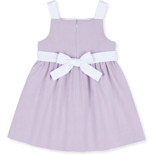 Pincord Dress with Flowers - Dresses - 5