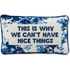 Nice Things Needlepoint Pillow - Decorative Pillows - 1 - thumbnail